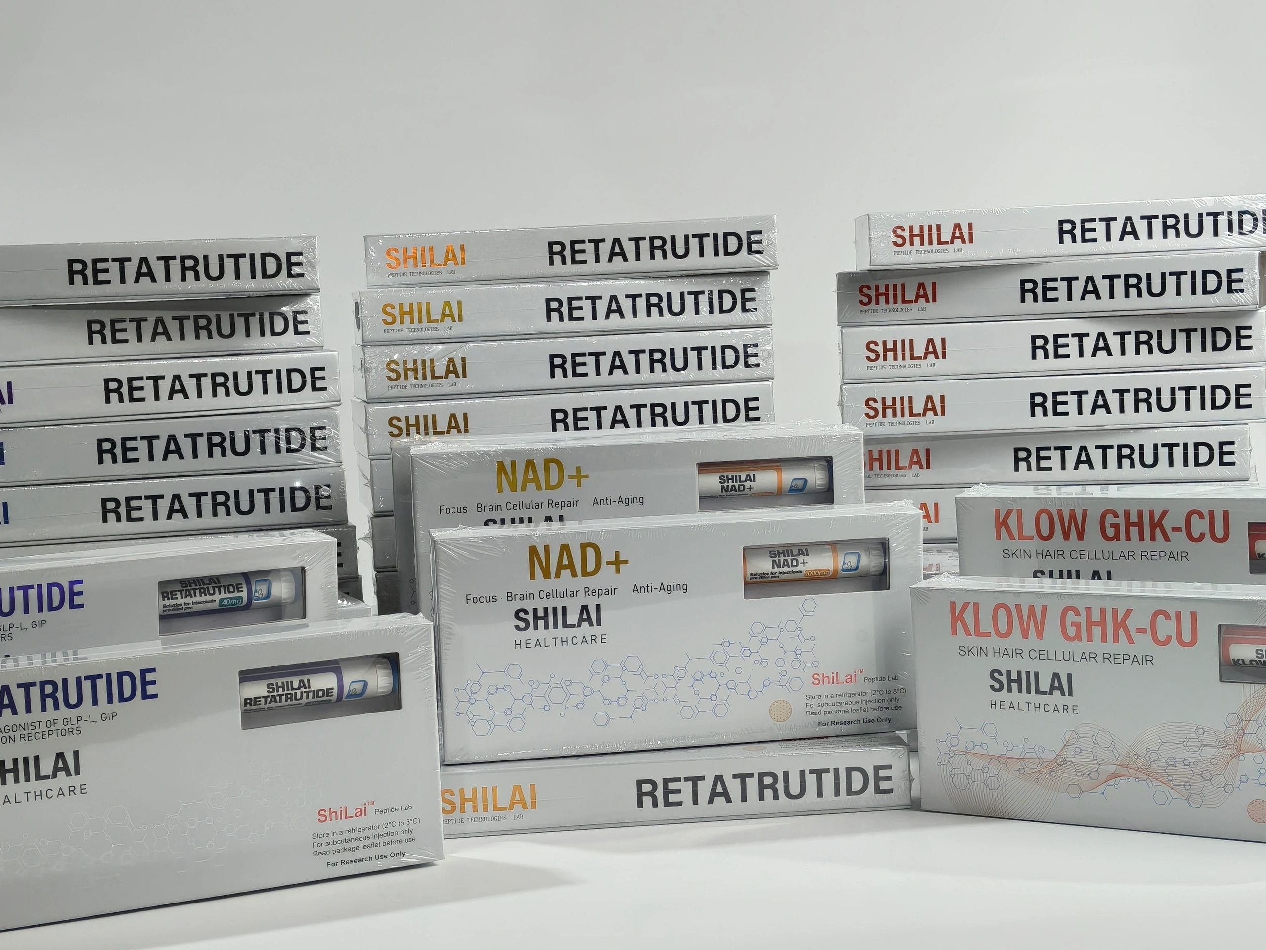 Retatrutide NAD+ Focus Brain Anti-Aging KLOW GHK-CU ShiLai Healthcare full range