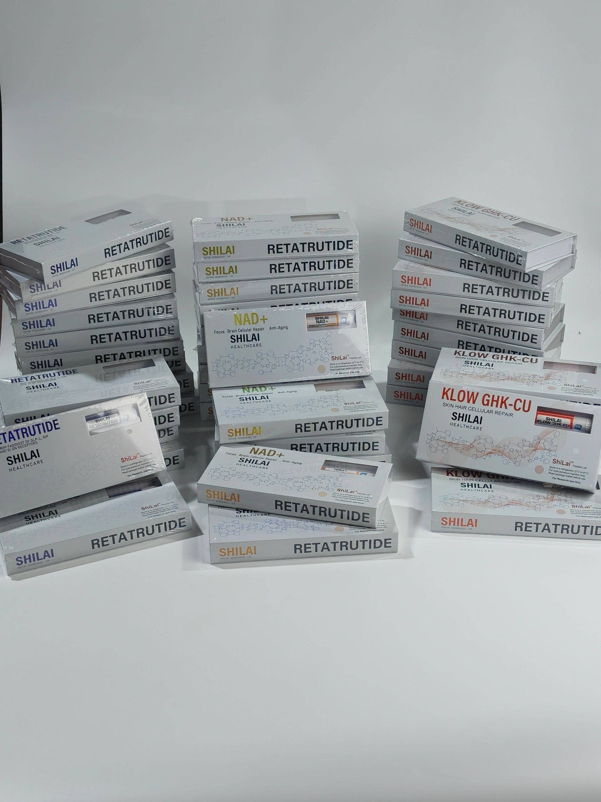 ShiLai Healthcare Retatrutide NAD+ KLOW GHK-CU product line